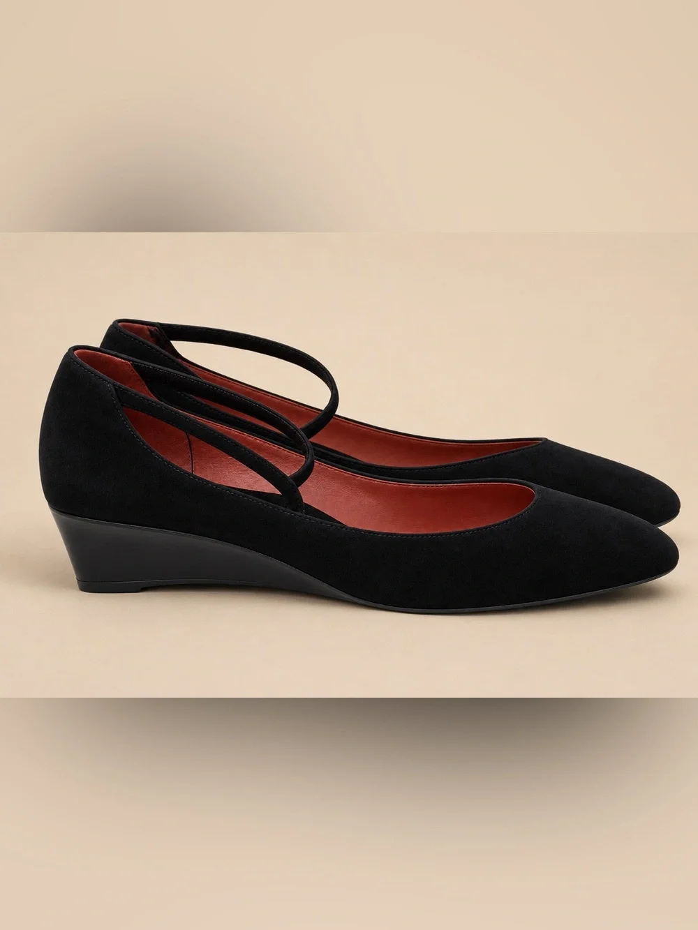 Bottega Veneta Black Suede Ankle-Strap Low Heels – EU 39.5 (9) – New Without Box